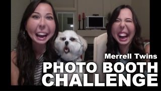 PHOTO BOOTH CHALLENGE  Merrell Twins [upl. by Hewett629]