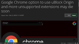 Google Chrome option to use uBlock Origin and more unsupported extensions may die soon [upl. by Eerihs]