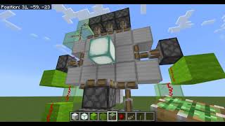 minecraft 3x3 piston door bedrock edition [upl. by Wang]