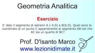 Determinare C sul segmento AB in modo tale che sia AB14AC [upl. by Boyt]