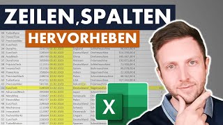 ZEILEN und SPALTEN in EXCEL interaktiv HERVORHEBEN [upl. by Muriel595]