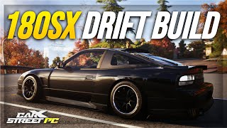 I Made The BEST 180SX Drift BUILD IN CarX Street PC [upl. by Elyl]