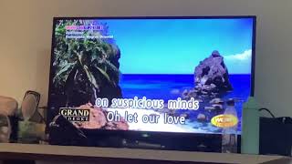 Suspicious minds karaoke Key Female Camila Gonzaga [upl. by Nikos654]