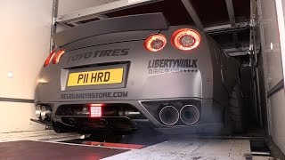 Liberty Walk Nissan GTR R35 w Milltek Exhaust  Start Unloading amp Sounds [upl. by Irtemed]