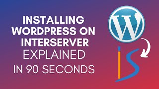 How To Install WordPress On InterServer 2024 [upl. by Franchot]