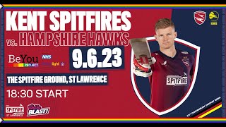 🎥 Highlights  Kent Spitfires vs Hampshire Hawks [upl. by Etsirhc]