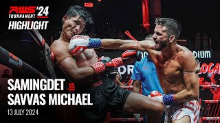 Highlight l Samingdet Nor Anuwat Gym vs Savvas Michael I RWS [upl. by Rhonda877]