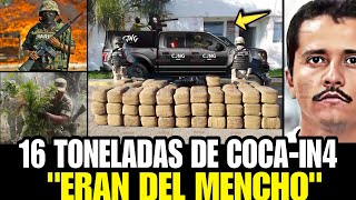 🚨Ejército Méxicano Y Guardia Nacional Decomisan 16 Toneladas De Coca1N4 Del Mencho [upl. by Shirline]