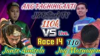 Janse Amisola 🆚️ Jay Masnayon 710 110K Race 14 ANG PAGHIHIGANTI [upl. by Hanzelin]