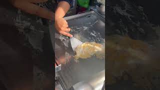 Halal oyster  kerang omelette in Penang Gurney Drive Hawker Centre [upl. by Tessler]