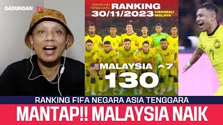 Mantap Ranking FIFA Harimau Malaya naik negara ASEAN lain turun [upl. by Einnob667]