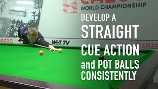 154 Straight Cue Action  Pot balls consistently [upl. by Avla]