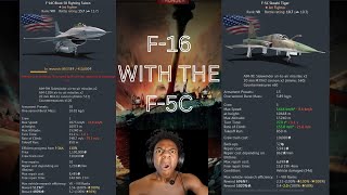 Grinding The F16 With The F5C In WAR THUNDER [upl. by Znarf713]