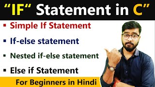 IF Statement in C Language  Types of IF Statement  by Rahul Chaudhary [upl. by Lucier]