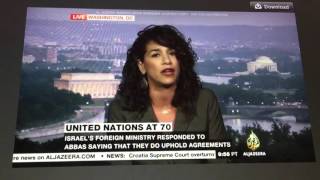 Palestine at the UN Jadaliyya CoEditor Noura Erakat Interviewed by AlJazeera America [upl. by Heathcote]