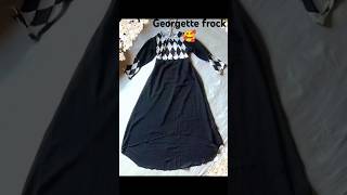 Georgette frock 🥰youtube fashion trending [upl. by Hartzell]