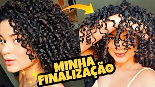 MINHA FINALIZAÇÃO ATUALIZADA  CACHOS DEFINIDOS VOLUMOSOS E COM MOVIMENTO  CABELO CACHEADO 3B [upl. by Alleacim]