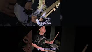 Nothing Else Matters  Metallica  Drum amp Guitar Cover Avery Drummer Molek amp Anna Cara [upl. by Introc]