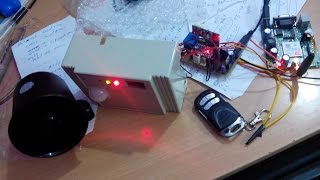 GSM Based Security Alarm System using Arduino and 433Mhz Remote V2 0 [upl. by Hedvige]