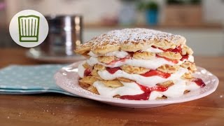 Waffeln  als Waffeltorte für echte Feinschmecker chefkoch [upl. by Einnel]