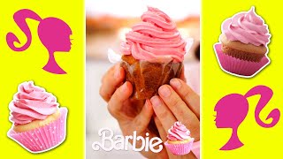 RECETA BARBIE de CUPCAKE ROSA 💖🧁💖🧁 ¿De qué color harías el tuyo ¡Elige tu favorito Shorts [upl. by Nairehs912]