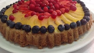 Tarta de Frutas Frescas con Crema Pastelera [upl. by Wiese]