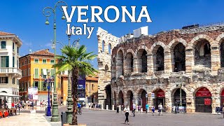 Verona Italy Walking Tour  4K 🇮🇹 [upl. by Anilys]