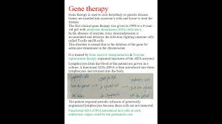 GENE THERAPY BIOTECHNOLOGY CH11 BIOLOGY ADA DEFICIENCY SHORTS NCERT NEET CLASS 12 [upl. by Araeit672]