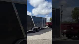 Enclosed trailer back on the road after service repair trailershop michigan [upl. by Ynar]