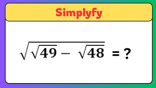 Nice math algebra simplification  simplify algebraic maths matholympiad [upl. by Dibri]