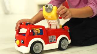 FisherPrice® Le Camion de Pompiers  démo de produit  DNR28 [upl. by Atilahs]