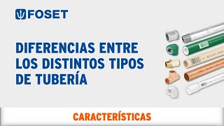 Diferencias entre los distintos tipos de Tubería FOSET [upl. by Yirinec]