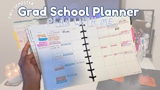 A Chatty Plan with Me for My 1st Semester of Grad School  College Course amp Canvas Tips [upl. by Anwahsal]