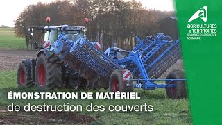 Démonstration de matériel de destruction des couverts [upl. by Irrehc]