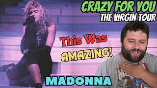 FIRST TIME HEARING Crazy For You by Madonna  THE VIRGIN TOUR REACTION [upl. by Phillips879]