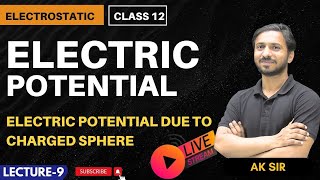 Electric Potential Due To A Spherical Charge Distribution  Electric Dipole Class 12  Electrostatic [upl. by Ynneh]