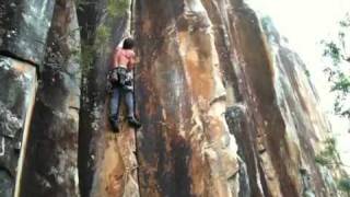 Clint takes a ground fall at Frog Buttress [upl. by Eittod]