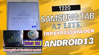 SAMSUNG T220 KGKNOXMDM Remove MTK FRPLOGO 100SOLUTION [upl. by Ochs]