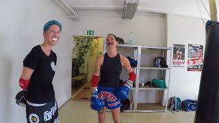 Muay Thai Frauen Sparring in Berlin [upl. by Lindblad60]