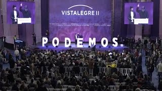 Vistalegre clama por la unidad de Podemos [upl. by Fabrin]