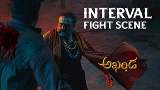 Akhanda Interval Fight Scene HD 🔥🔥🔥🔥🤩  Balayya [upl. by Neemsaj]