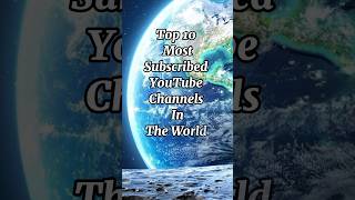 Top 10 most subscribed YouTube channels in August 2024 youtubechannels ytviral ytstudio [upl. by Ardni]