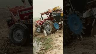 farming mf260 planter k sath khala guzarty hoay tractor agay say Uth gea farmingmachinery [upl. by Aneehsor]