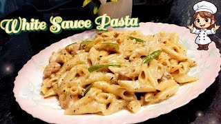 Creamy White Sauce Pasta Recipe  Restaurant Style Pasta Recipe  Sweet Chef Kitchen Queen [upl. by Rew]