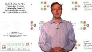 What is the role for PD L1 testing for advNSCLC in initial diagnosis [upl. by Ahsaeit]