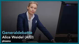 Generaldebatte mit Alice Weidel AfD im Deutschen Bundestag am 110924 [upl. by Garvey919]