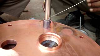 Silver brazing of copper and stainless steel tube  Fabrication technology  Non ferrous Joining [upl. by Venus]