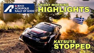 MORNING LOOP HIGHLIGHTS  WRC ECO ACROPOLIS RALLY 2024 • Katsuta Out in ss3 [upl. by Dituri230]