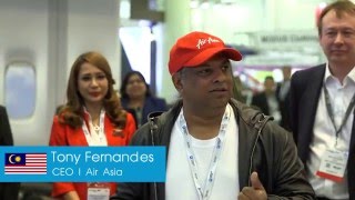 Tony Fernandes of Air Asia signs new contract with Mirus Aircraft Seating [upl. by Bala]