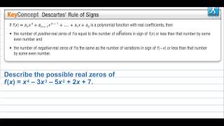 Honors Precalculus Section 24 Zeros of Polynomial Functions [upl. by Mines]